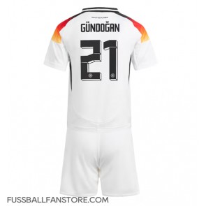 Deutschland Ilkay Gundogan #21 Replik Heimtrikot Kinder EM 2024 Kurzarm (+ Kurze Hosen)